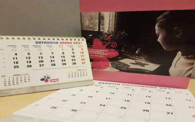 La asociación Juneren Hegoak pone a la venta su calendario solidario 2021